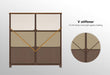 6-Drawer Dresser Organizer with Steel Frame, Chocolate