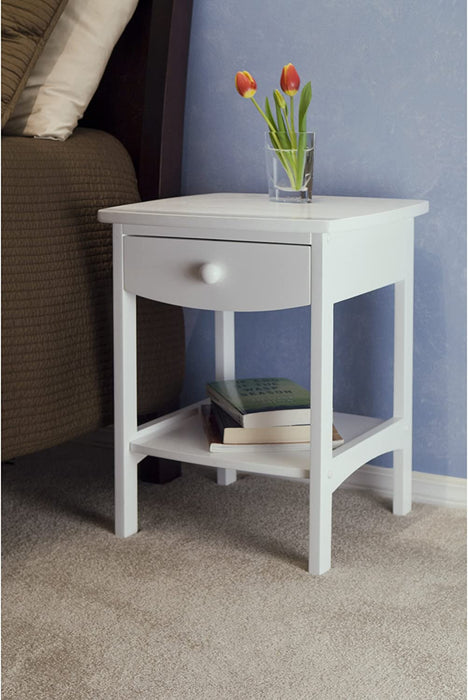 White Claire Accent Table