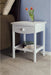 White Claire Accent Table