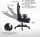 Ergonomic Gaming Chair with Massage and Footrest