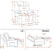 Electric Power Recliner Chair with Heat and Massage
