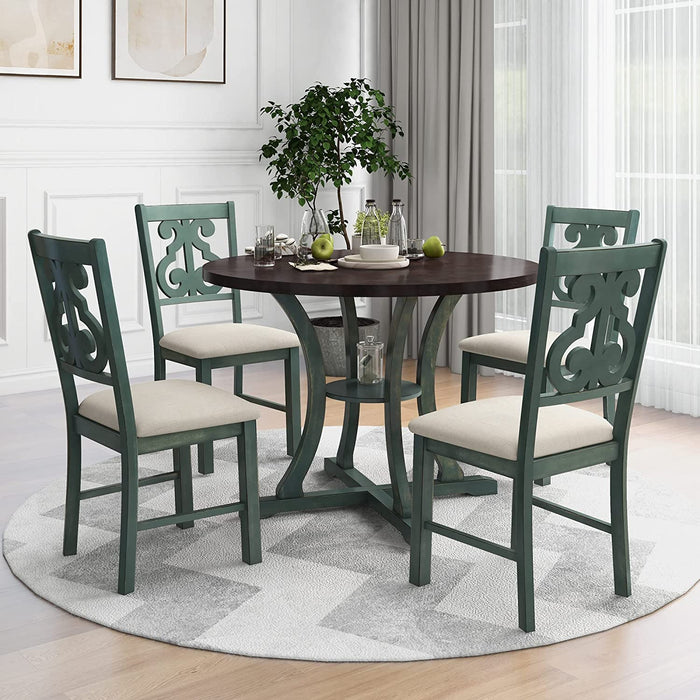 5-Piece round Kitchen Table Set