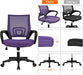 Ergonomic Purple Office Chair with Lumbar Support