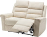 Linen Reclining Loveseat, Upholstered Sofa Recliner Chair, Manual Reclining Home Theater Seating, Arm Chair for Living Room Reading Room Bedroom, Loveseat, Beige