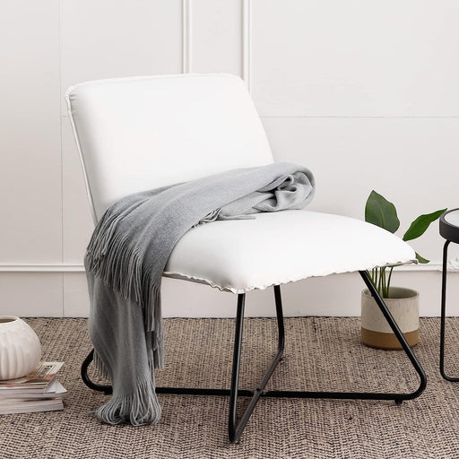 Adjustable White Accent Chair for Any Room
