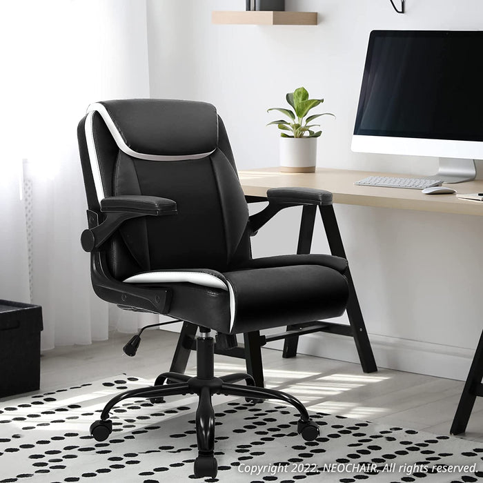 Ergonomic Black Office Chair with Swivel Wheels