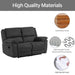 Vourdanman 65.4" Pillow Top Arm Reclining Loveseat with Footrest