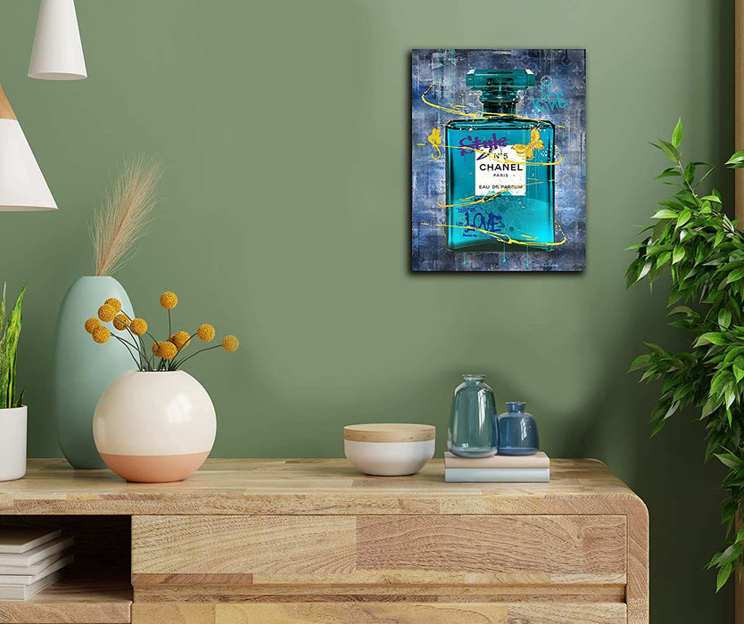 Teal Fashion Canvas for Chic Wall Decor