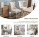 Beige Velvet Dining Room Chairs