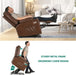 Electric Power Lift Recliner Chair with Massage and Heat