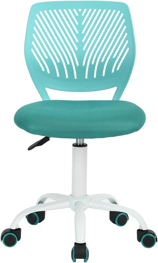Turquoise Swivel Task Chair with Adjustable Height