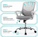 Ergonomic Mesh Office Chair with Armrests and Height Adjustment