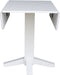 Square Dual Drop Leaf Dining Table, 36", White