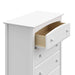 White Storkcraft Kenton 5 Drawer Dresser