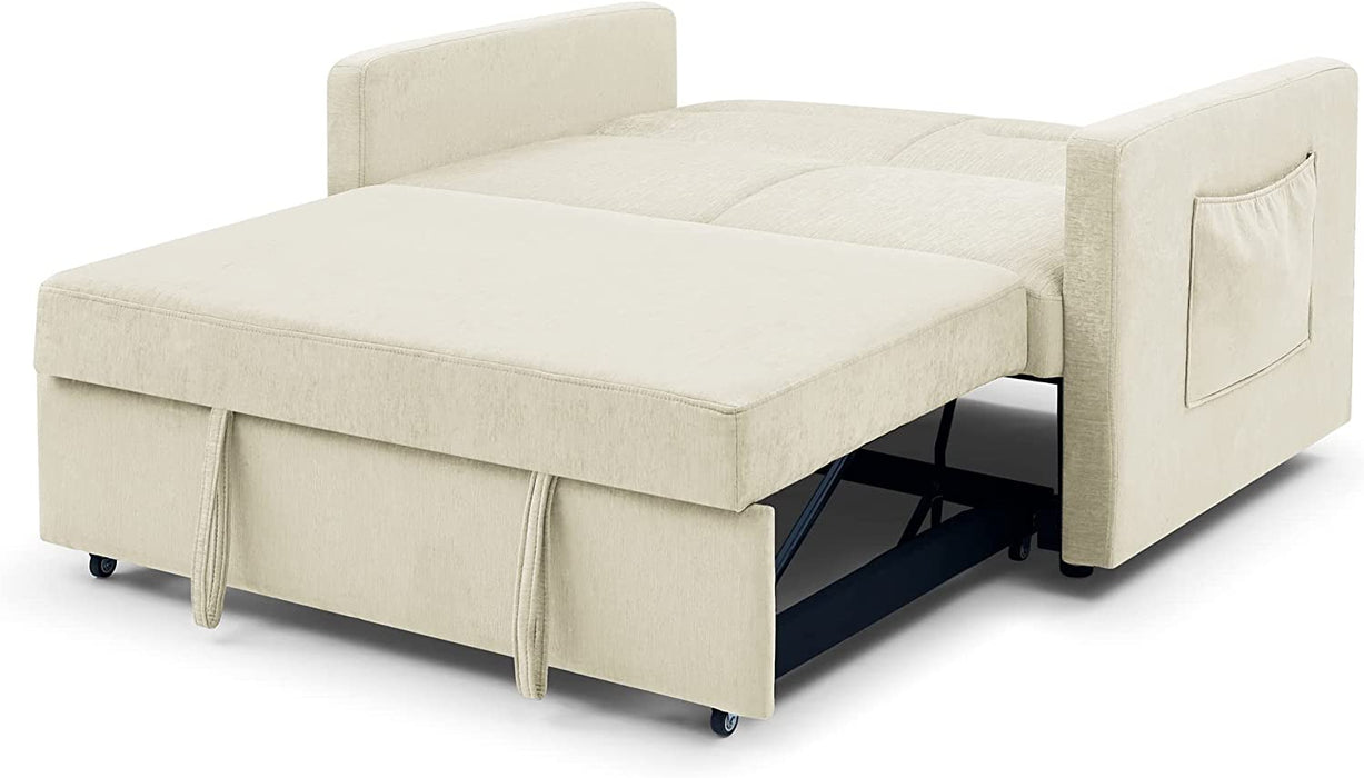 Adjustable Back Sofa Bed with Storage Pockets