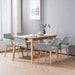 Modern Arm Guest Dining Chairs Set of 2 in Gray