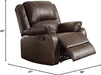 Brown PU Zuriel Rocker Recliner