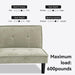 Memory Foam Futon Sofa Bed with Frame & Mattress