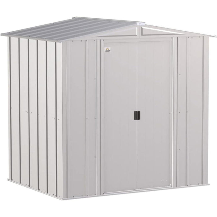 Classic Steel Storage Shed, 6X5, Flute Grey