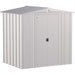 Classic Steel Storage Shed, 6X5, Flute Grey