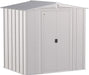 Classic Steel Storage Shed, 6X5, Flute Grey