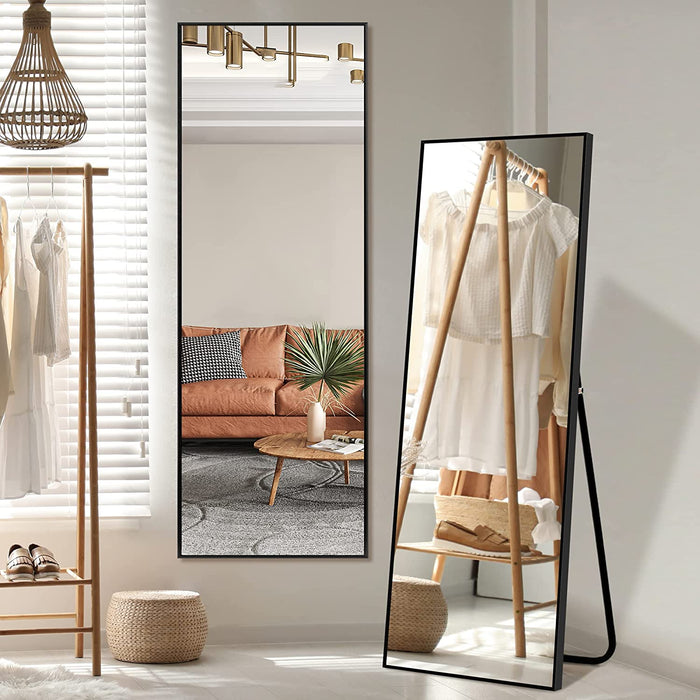 Full Length Mirror, 64″ X 21″ Free-Standing Mirror