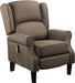 Brown Wingback Recliner with Massage & Heat