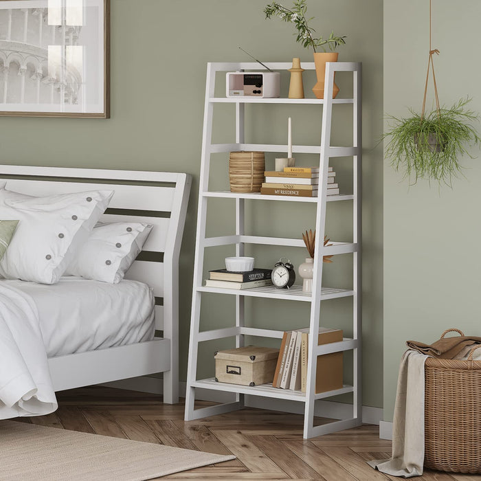 4-Tier Bamboo Bookcase for Organized Living Space