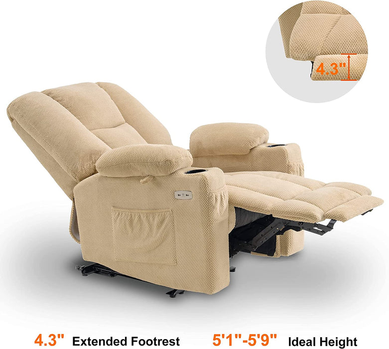 Fabric Electric Power Recliner Chair with Heat