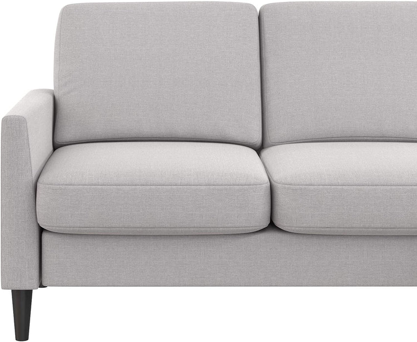 Light Gray Winston Sectional Sofa in Linen