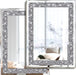 Silver Crush Diamond Wall Mirrors Decor Set