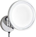 Wall Mounted Makeup Mirrors, Chrome Illuminated Brass