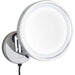 Wall Mounted Makeup Mirrors, Chrome Illuminated Brass