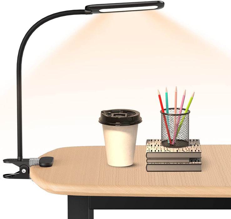 Flexible Clamp Desk Lamp, Eye-Caring Reading Light