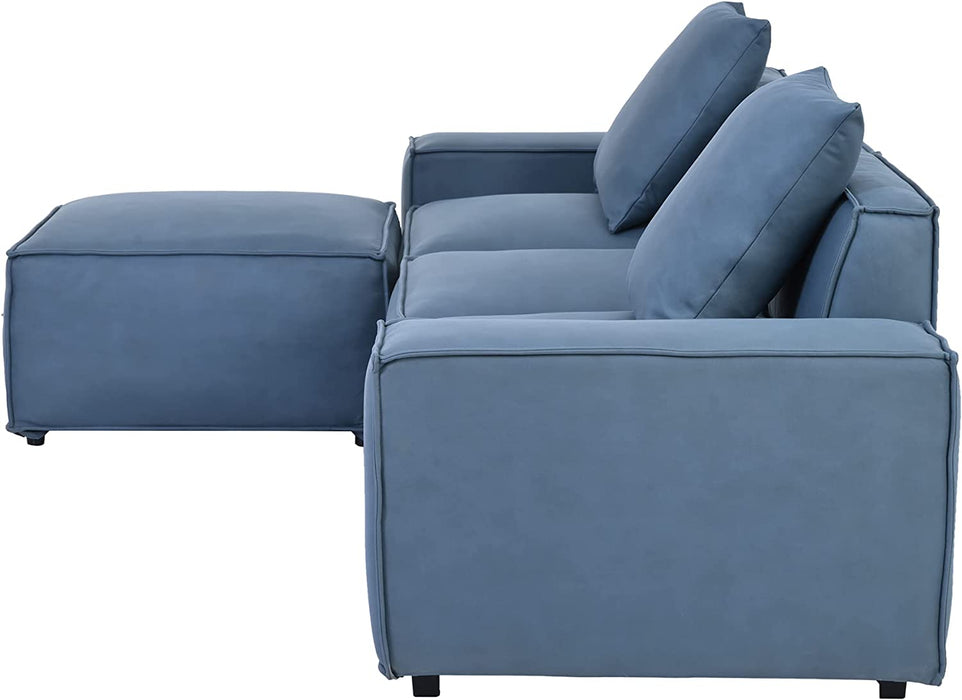 Blue Luxury Modular Sectional Sofa