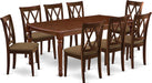 DOCL9-MAH-C Dining Table Set, 9-Piece
