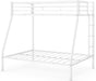 Metal Bunk Beds Twin over Full, Ladders, Guard Rails, White