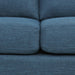 Navy Blue Silver 3 Seater Sofa