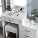 Vanity Desk Set with Lighted Mirror and USB