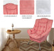 Pink High Back Armchair for Modern Living Room