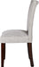 Light Grey Classic Upholstered Accent Dining Chair