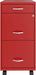 Red Mobile File Cabinet, 26.5 X 14.3 X 18 In