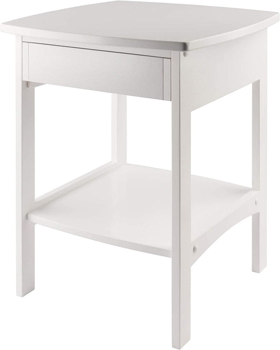 White Claire Accent Table