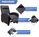 Modern PU Leather Recliners Chair Home Theater