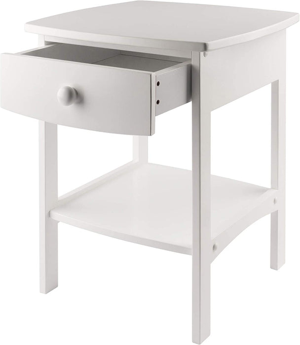 White Claire Accent Table