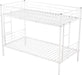 Metal Bunk Bed Twin over Twin, 2 Ladders, Space Saving, White