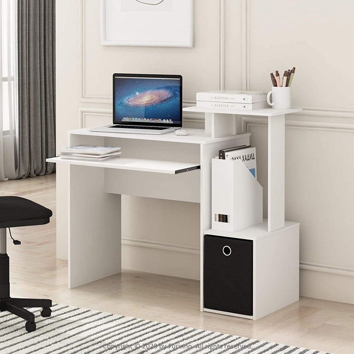 White/Black Econ Desk for Home Office