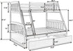 Junior Twin Low Bed for Kids, Black