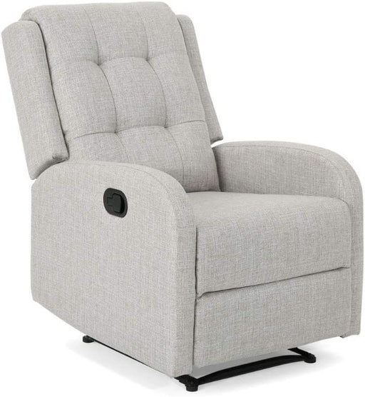 Smith Traditional Recliner, Beige + Black