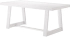 Farmhouse Solid Wood Rectangular Dining Table (White)